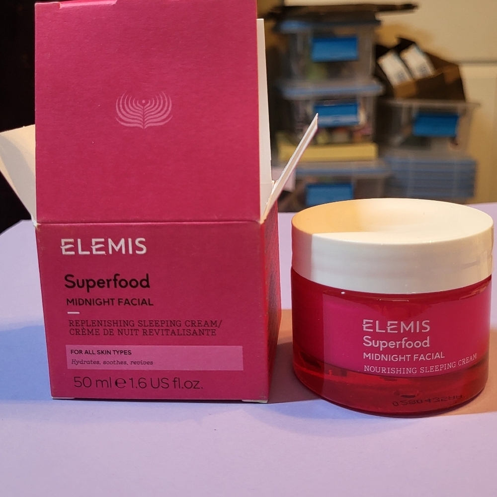 ELEMIS Superfood Midnight Facial Nourishing Sleeping Cream, 50ml, NIB - Picture 7 of 7